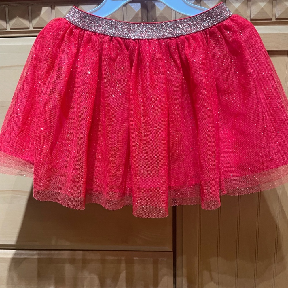 Sparkly Red Tulle Skirt